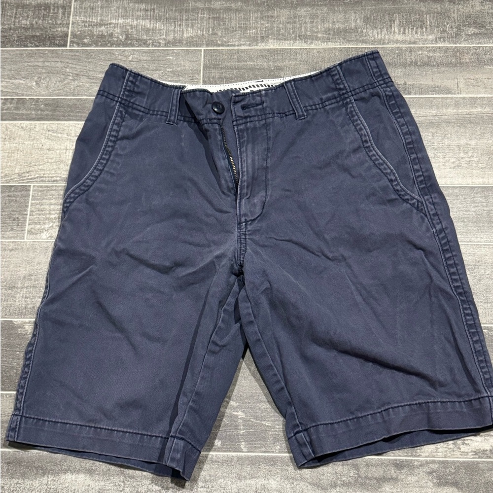 Old Navy Men's Dark Blue Flat Front Shorts